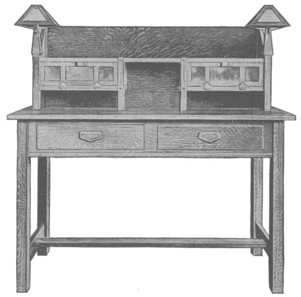 Mission Style Writing Desk Woodworking Plans